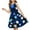 Blue#B01, variant on Favoffer Girls' Spring-Summer Multicolor Gradient Elegant Skater Dress & Round-Neck Sleeveless Flared Dress for Casual, Party, Dance, Photoshoot 3-14Y