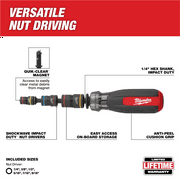 Milwaukee Multi-Nut Driver w/ SHOCKWAVE Impact Duty (Flip) Magnetic Nut Drivers - 48-22-2921