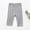 Gray, variant on Kids Little Girls Cotton Capris Leggings Bow Solid Color Elastic Waist Stretchy Trousers Spring Summer Comfort School Uniform Pants