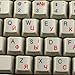 thumbnail image 3 of UKRAINIAN RUSSIAN CYRILLIC KEYBOARD STICKERS with RED LETTERING ON CLEAR TRANSPARENT BACKGROUND for DESKTOP, LAPTOP and NOTEBOOK, 3 of 4