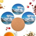 thumbnail image 6 of GZHJMY 4 Pieces Wooden Drink Coasters, Round Absorbent Coasters for Home Cafe Bar Table Dinner Decor, Switzerland Matterhorn, 6 of 7
