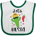 thumbnail image 3 of Inktastic Cinco De Mayo Let's Fiesta Cute Cactus with Sombrero Boys or Girls Baby Bib, 3 of 4