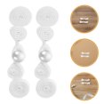 thumbnail image 1 of Minkissy 12 Pairs Chinese Frogs Button White Polyester Closure For Clothing Capes Coats Scarves, 1 of 8