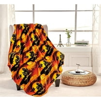 FAITH, HOPE, LOVE HOME DÉCOR Happy Halloween Microplush Throw Blanket (50" x 60") - Dogs in Costumes