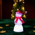 thumbnail image 3 of nTRIUQJ Holiday Series 354 Inch LED Snowman Rotating Light Desktop Ornament for Family Festive Decoration with Warm Glow White2, 3 of 4
