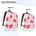 thumbnail image 4 of Naloa Canvas Backpack for Men Women Pig Noses Print Rucksack Casual Travel Daypack Large and Small Durable College Tote Satchel Bookbag for Teens, 4 of 8