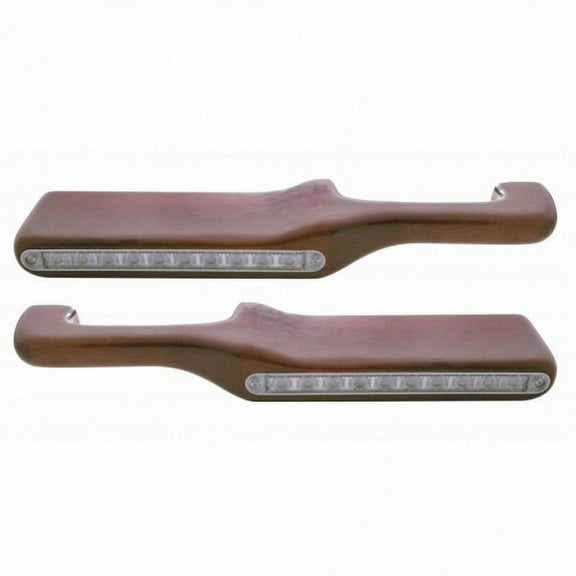 United Pacific 87994 Door Armrest Wood, With Led, Amber Led/Clear Lens,