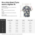 thumbnail image 5 of Pofeuu Lilies Flowers Print Mens Casual Short Sleeve Shirts Beach Summer Spread Collar Pocket Tops Men's Casual Short-sleeved Shirt-XX-Large, 5 of 5