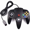 thumbnail image 2 of Nintendo 64 N64 Game Console Premium Bundle with Two Retrofam Black Controllers (Refurbished), 2 of 5