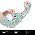 thumbnail image 2 of Balery Cute Corgi Head Mangas Refrescantes para Brazos para Hombre y Mujer – Transpirables y Absorbentes de Humedad para Mujeres, Hombres y Niños, 2 of 7