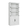 thumbnail image 1 of Yeshouse librería moderna de estilo rústico de 5 niveles y 175 cm de altura, estantería de madera con puertas de armario y estante ajustable, ideal para sala, oficina o dormitorio, 1 of 6