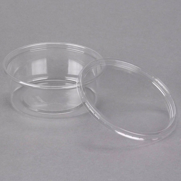 Choice 16 oz. Ultra Clear PET Plastic Round Deli Container - 500/Case
