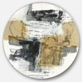 thumbnail image 1 of Designart 'Glam Cream Dream II' Glam Metal Circle Wall Art, 1 of 3