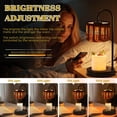 thumbnail image 4 of Candle Warmer Lamp with Timer, Desert Themed Stained Glass Window Beautiful Sunset Non-slip Wireless Remote Control Wax Melts Warmer with 4 Bulbs for Home Office Dorm, Birthday Gifts for Women, 4 of 7