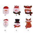 thumbnail image 4 of Toystoory Soporte para cubiertos de Navidad, nuevo Papá Noel, muñeco de nieve, alce, múltiples estilos, tenedor, cuchara, bolsas, regalo, cubiertos, Kits de decoración para fiestas cara larga/alce Toystoory HA070140-06B, 4 of 6
