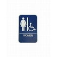 thumbnail image 1 of Don-Jo HS907005 Womens Handicap ADA Blue Bathroom Sign, Blue, 1 of 1