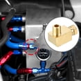 thumbnail image 3 of Unique Bargains 1 Pc M8x1 Universal 90 Degree Elbow Brass Fitting Compression - Car Fit 6mm - Brass Gold Tone, 3 of 6