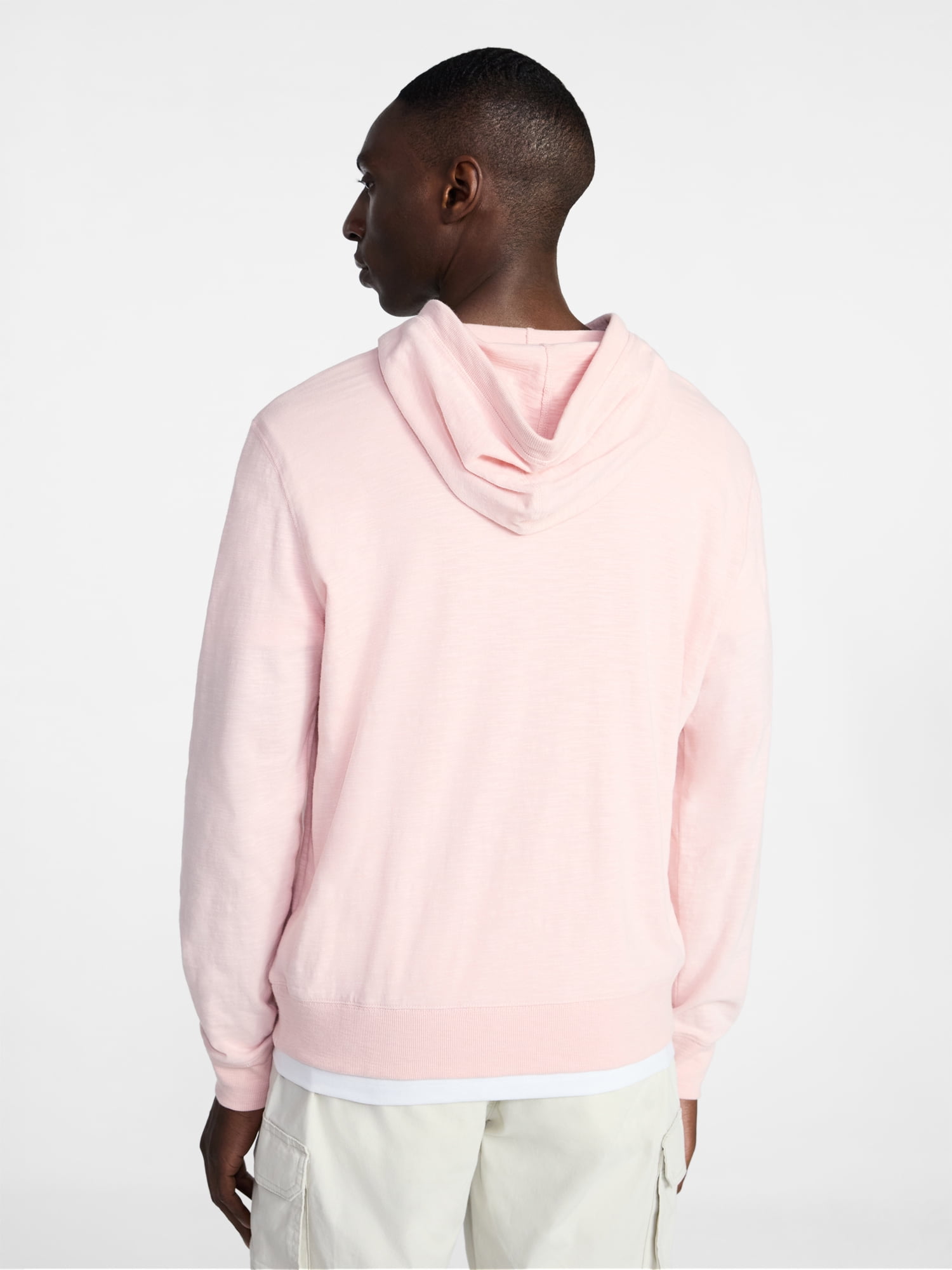 George Men's and Big Men's Slub Hoodie with Long Sleeves, Size S-3XL
