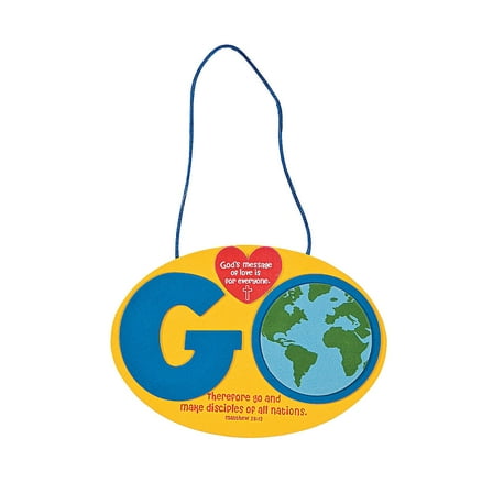 Go Tell All Sign Craft Kit - Craft Kits - 12 Pieces