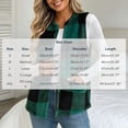 thumbnail image 4 of Yutgune Women's Plaid Sherpa Vest Open Front Sleeveless Fleece Jacket with Pockets Casual Fall Winter Outerwear, 4 of 10