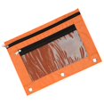 thumbnail image 1 of Maojin Bolsa de lápices con doble cremallera, bolsa de archivos de malla transparente, carpeta con cremallera, bolsa de lápices, 1 of 3