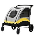 thumbnail image 6 of BingoPaw Heavy Duty Dog Travel Stroller Pet Foldable Jogger Wagon with Back Front Door for Small Medium Large Dog, 6 of 11