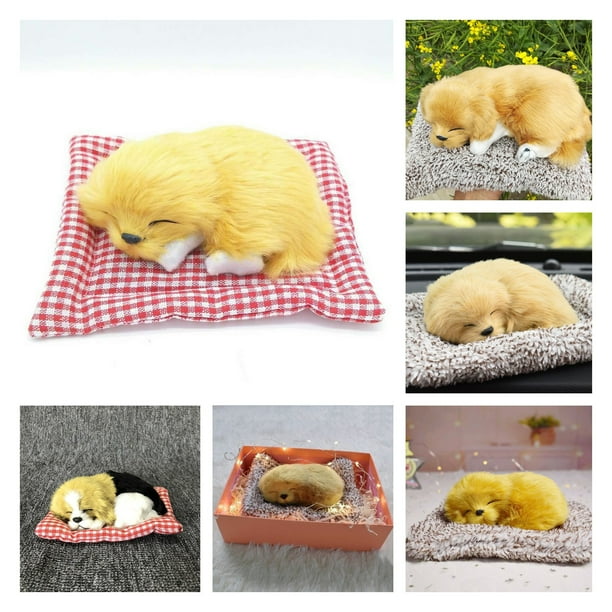 Gwong Juguete Muñeca animal artificial real lindo FIBRA CREATIVA Forma de perro Decoración de muñecas de animales para el hogar Gwong 30012036