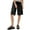 Black, variant on OHHSHEEN Women's Comfy Bermuda Shorts - Elastic Drawstring Waist, Utility Pockets, Summer Casual