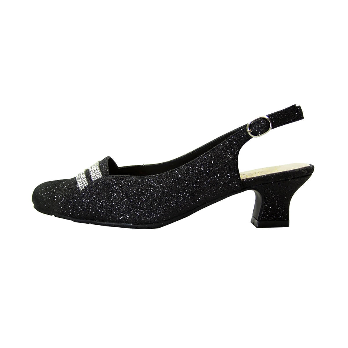 FLORAL Abigail Women's Wide Width Slingback Dress Pumps BLACK 11