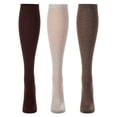 thumbnail image 6 of MeMoi Women's 3 Pairs Buttersoft Knee-High Socks - Womens - Female, 9-11, Black, 6 of 7