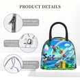 thumbnail image 5 of Lsque Mario Print Lunch Bag, Insulated Lunch Box, Small Leakproof Cooler Food Lunch Containers Reusable High Capacity Lunch Tote Bags for Work, Travel, Outdoor, 5 of 8