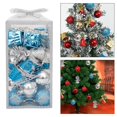thumbnail image 2 of 32 Piezas Adornos Colgantes para de Navidad Bolas de Navidad Decorativas Adornos de Navidad Inastillables Decoración para Fiesta Festiva año Azul plateado, 2 of 7