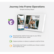 myFirst Frame Doodle 9 - Inch Digital Photo Frame: 32GB Memory, Auto - Rotate, Wall Mount & App-Based Photo/Video Sharing