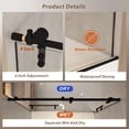 thumbnail image 6 of Leumius 56-60" x 66" H Frameless Sliding Shower Door,5/16" Clear Tempered Glass Sliding Shower Door,Stainless Steel Frame,Matte Black, 6 of 8