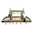 thumbnail image 5 of Elegant Designs 2 Light Kitchen Wood Pot Rack with Downlights, 5 of 6