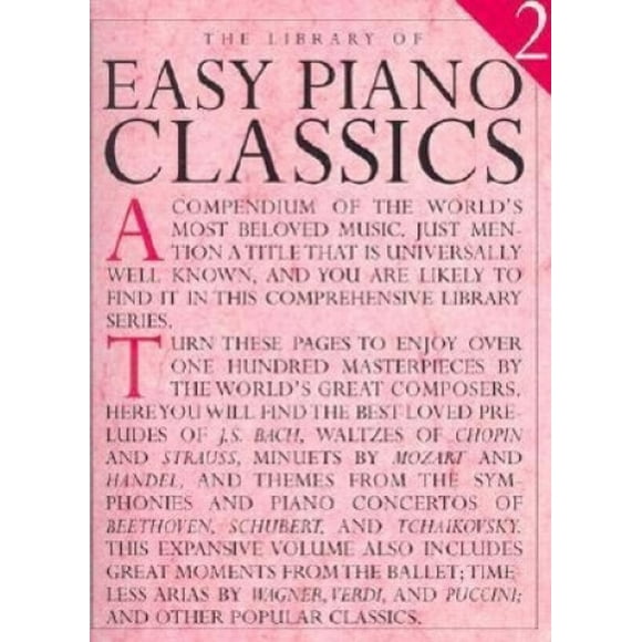 Bibliothèque des Classiques de Piano Faciles 2