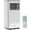 Operation panel gray, variant on 8000 BTU Portable AC Unit, 4 Modes (Cool/Fan/Dry/Sleep), Up to 350 sq ft, Installation Kit Included, Black/White