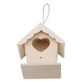 thumbnail image 6 of Wood Bird House Unfinished Birdhouse to Paint Wooden Hanging Sleeping Nest for Outdoor Wild Bird Garden Decoration, 6 of 16