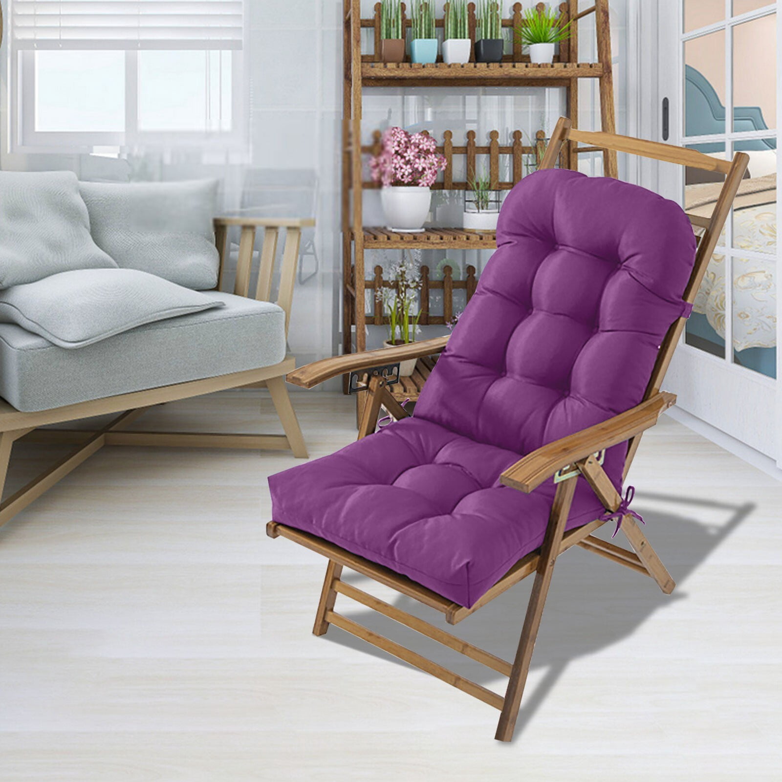 InsCrazy Rocking Chair Cushions Cushion Garden Chair Patio Sofa Cushion Rattan Chair Indoor Outdoor Patio Seat Cushion, Porch Swings Cushion 20 X 45 inches