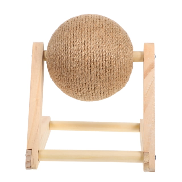 Juguete rascador para gatos, divertido juguete de bola rascadora de sisal, globo rascador, juguete para gatos
