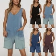 thumbnail image 1 of Sentmoon Womens Overalls Denim Stretchy High Waist Romper with Pockets Casual Solid Color Regular Fit Spaghetti Strap Womens Rompers and Jumpsuits S-2XL, 1 of 8