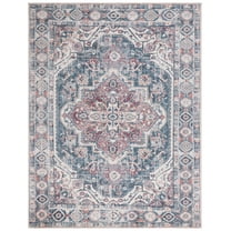 SAFAVIEH Classic Vintage Blake Medallion Area Rug, Blue/Red, 9' x 12'
