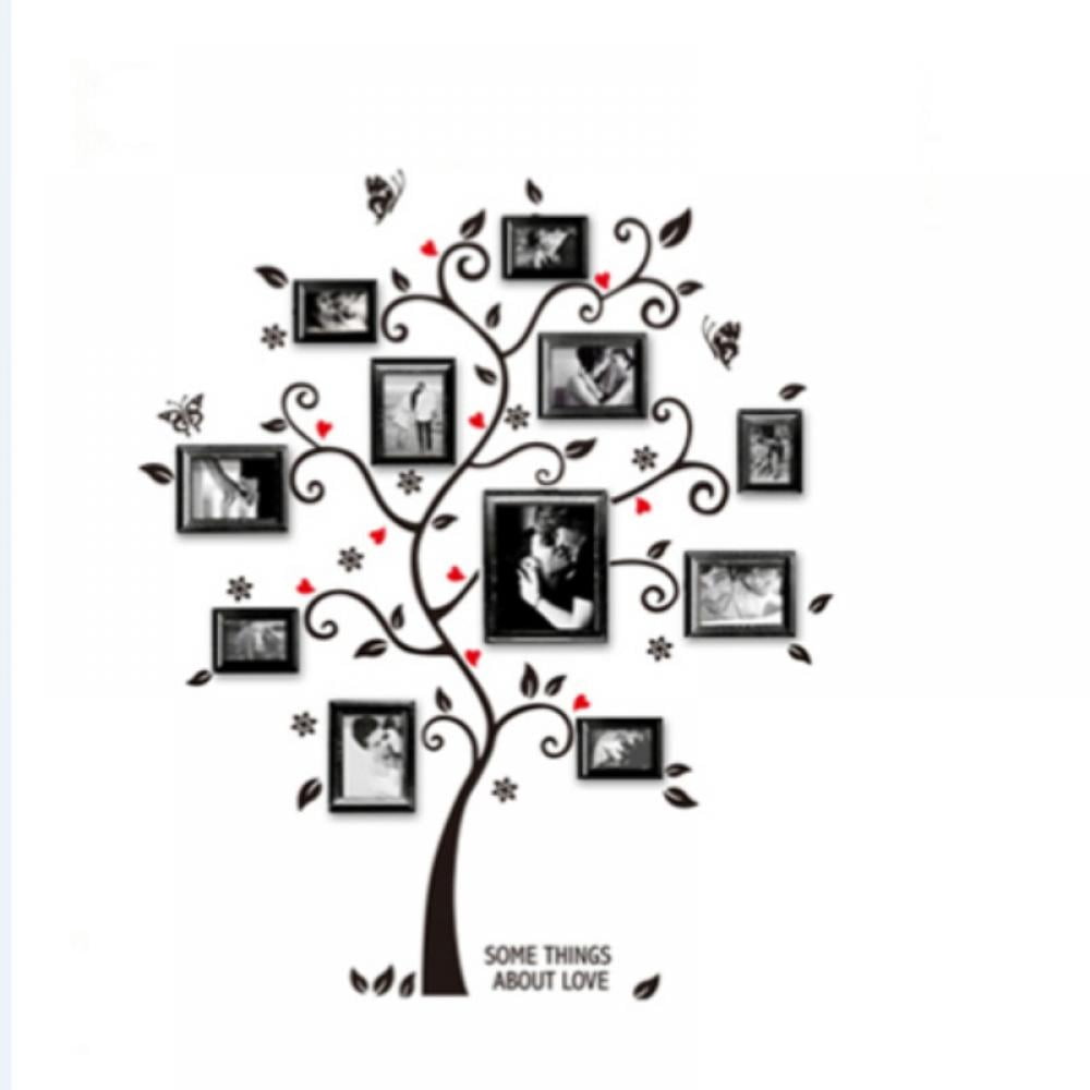 DIY Photo Frame Tree Wall Decal Family Photo Frame Sticker Murals Wall