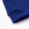 thumbnail image 6 of PatPat Boys Hoodies Casual Pullover Sweatshirt Solid Color Ribbed Hoodie Dark Blue 18-24M, 6 of 8