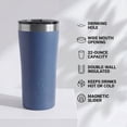 thumbnail image 4 of Ozark Trail 22 oz Stainless Steel Insulated Tumbler, Blue Indigo, 4 of 16