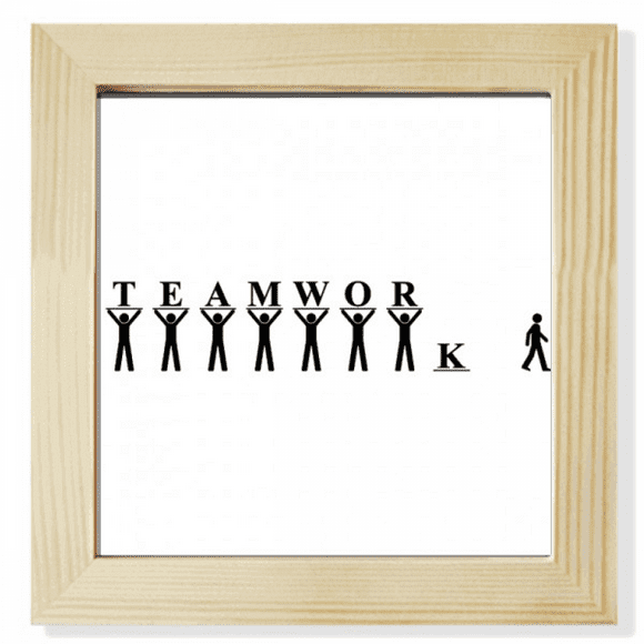 Team Member Group Abandon Square Picture Frame Wall Tabletop Display