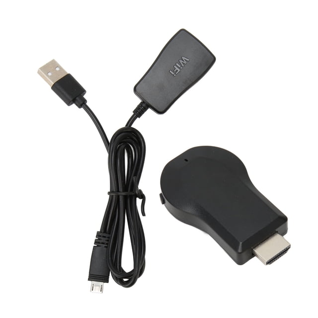 WiFi Display Adapter Dongle, Automatic Upgrade ABS Mobile Screen Mirroring Dongle 1080P HD Multimedia Interface 2.4G for TV