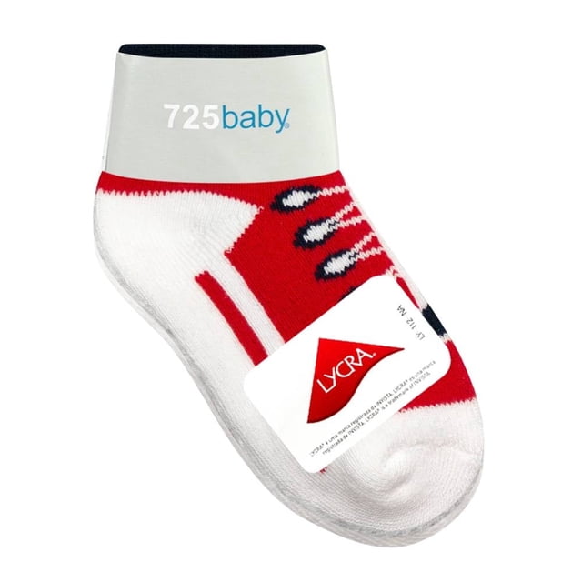 Tines 725 Baby para Niño, Rojo Agujetas 3 Pares Talla 0-0 Meses