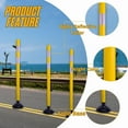 thumbnail image 6 of BESEA 48 Inch Traffic Delineator Post Cones, 8Pcs Yellow Delineator Post for Driveway with Highly Reflective Collars, 6 of 8