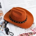 thumbnail image 4 of choyaxo Pet Cowboy Costume Cosplay Cap Halloween Costumes for Dogs Cat Pet Party Decoration Mini Cowboy Hat (Brown, Small), 4 of 10